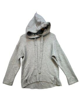 Label Of Graded Goods Womens Hoodie Sweater Gray Pullover Casual Cozy Knitted